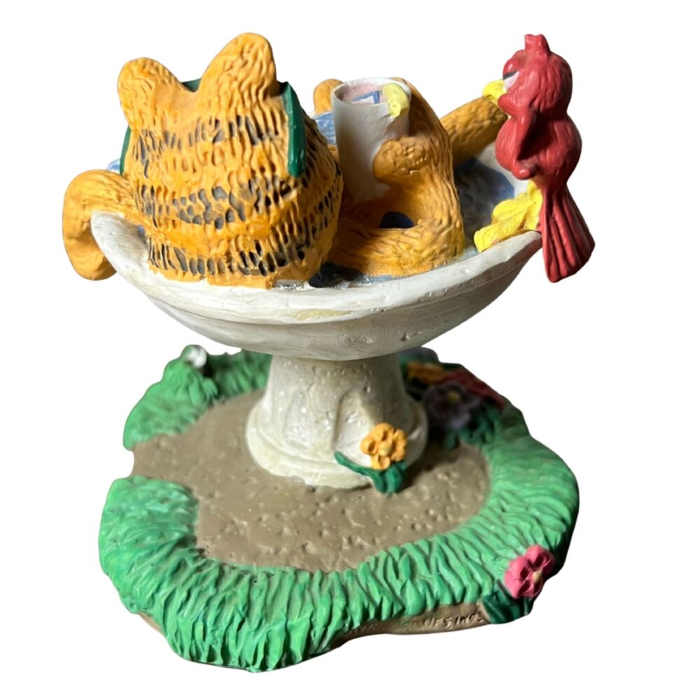 Vintage Garfield On Vacation Figure Danbury Mint Jim Davis 1992 Missing Umbrella - Picture 3 of 6